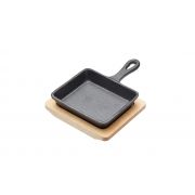 Kitchen Craft - Artesa - Patelnia żeliwna z deską do serwowania 18x12,5cm