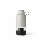 Lekue - TO GO - Butelka szklana z filtrem szara