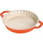 Staub - Ceramiczne naczynie do zapiekania 24 cm pomarańczowe - okrągłe