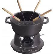Staub - Zestaw do fondue czarne 18 cm