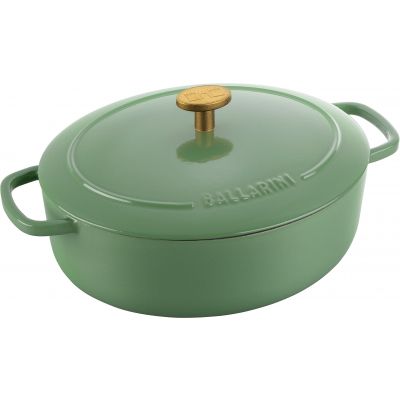 Ballarini - Bellamonte - garnek żeliwny owalny 4,5l, zielony