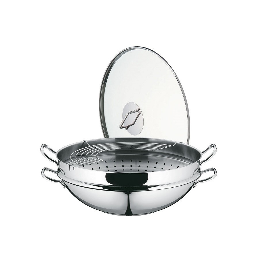 WMF - Macao - Wok z wkładem do gotowania na parze 36cm - obrazek 2