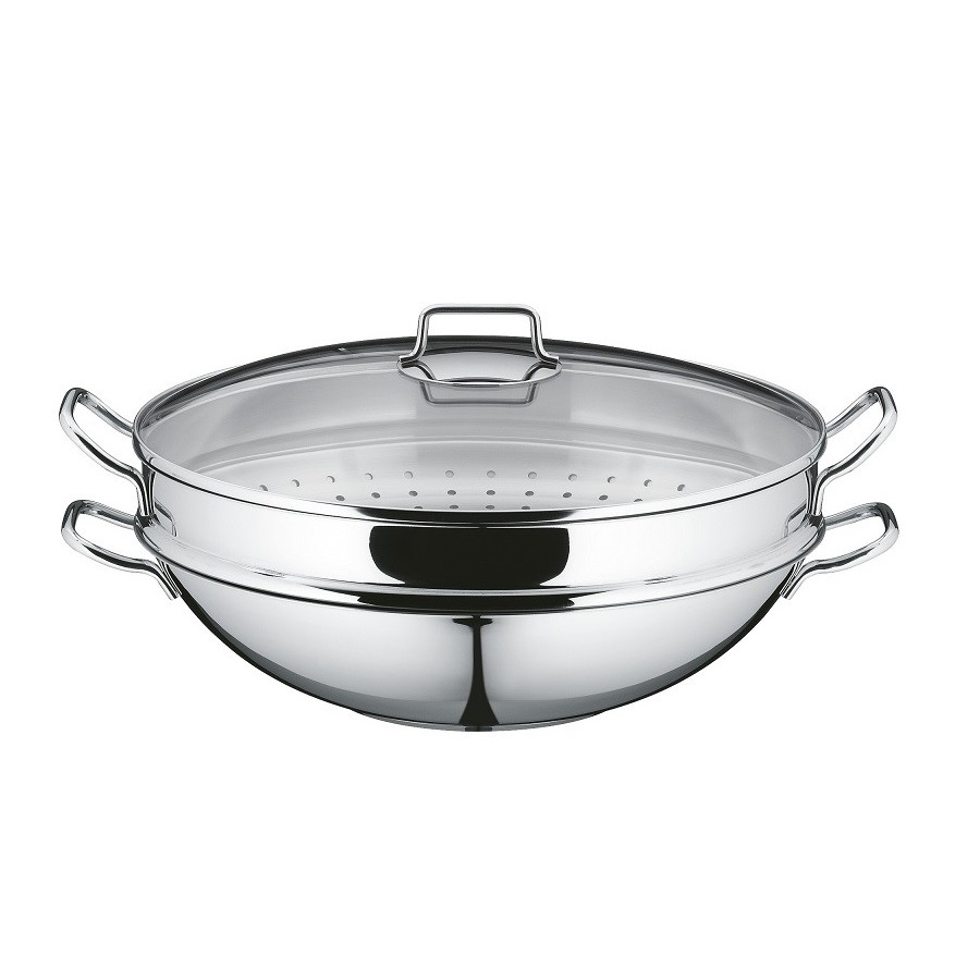 WMF - Macao - Wok z wkładem do gotowania na parze 36cm
