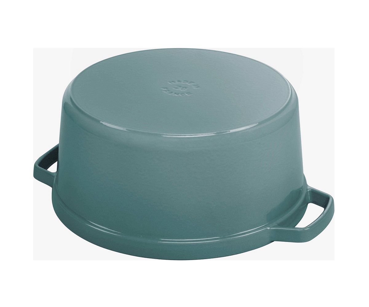 Funkcjonalna brytfanna Żeliwna 28 cm eukaliptus okrągła – Staub – Cocotte – dodatkowe ujęcie produktu