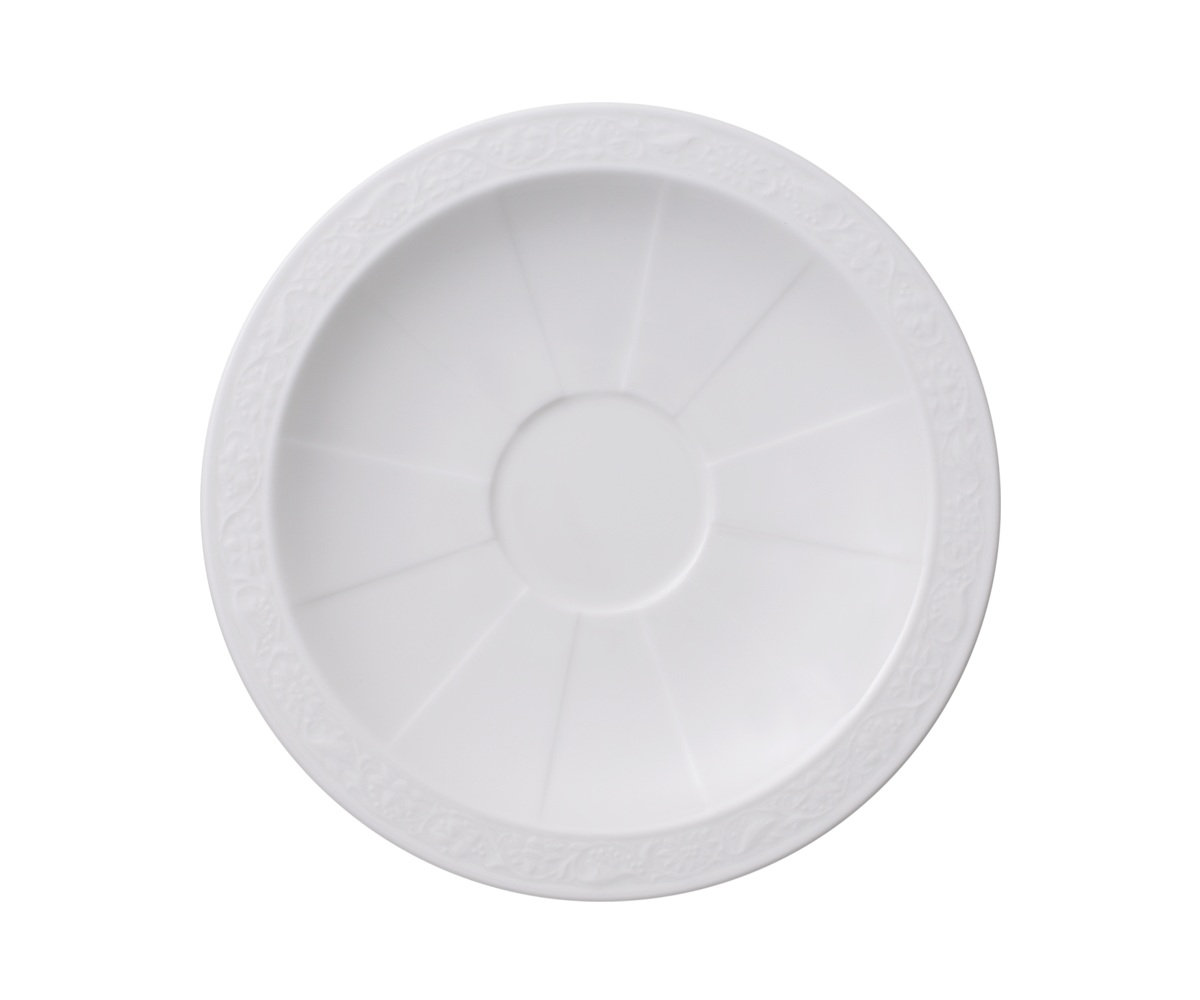 Elegancki spodek do kawy/herbaty 16 cm – Villeroy&Boch – White Pearl – główne ujęcie produktu