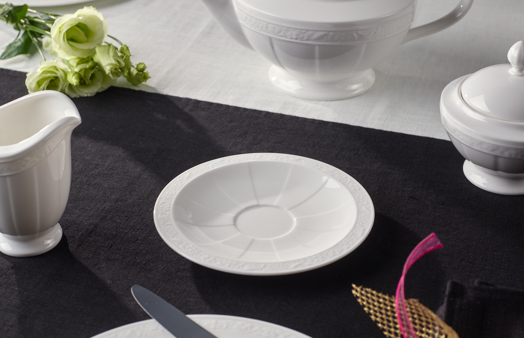 Stylowy spodek do kawy/herbaty 16 cm – Villeroy&Boch – White Pearl – dodatkowe ujęcie produktu