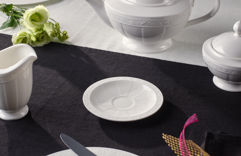 Stylowy spodek do espresso 13 cm – Villeroy&Boch – White Pearl – dodatkowe ujęcie produktu