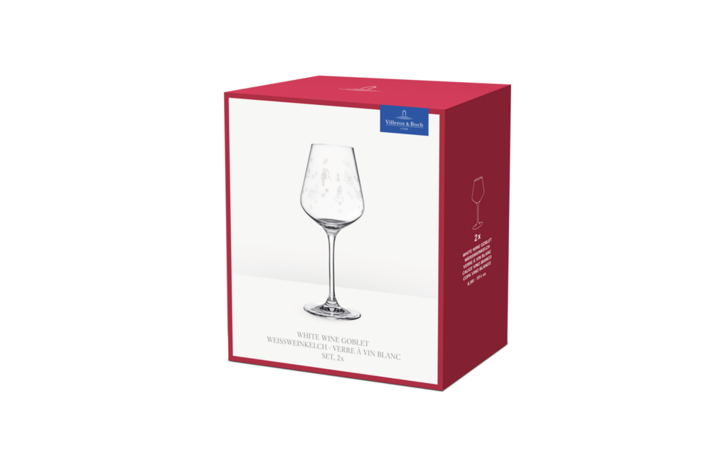 Klasyczny zestaw kieliszków do białego wina 2 el. – Villeroy&Boch – Toy's Delight Glass – zbliżenie detalu