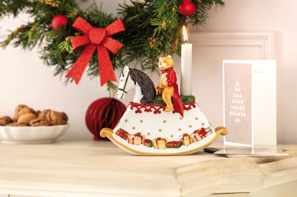 Stylowy świecznik Konik bujany – Villeroy&Boch – Christmas Toys – dodatkowe ujęcie produktu