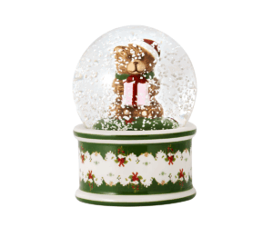 Nowoczesny kula śnieżna Misio 6,5 cm – Villeroy&Boch – Christmas Toys – zbliżenie detalu