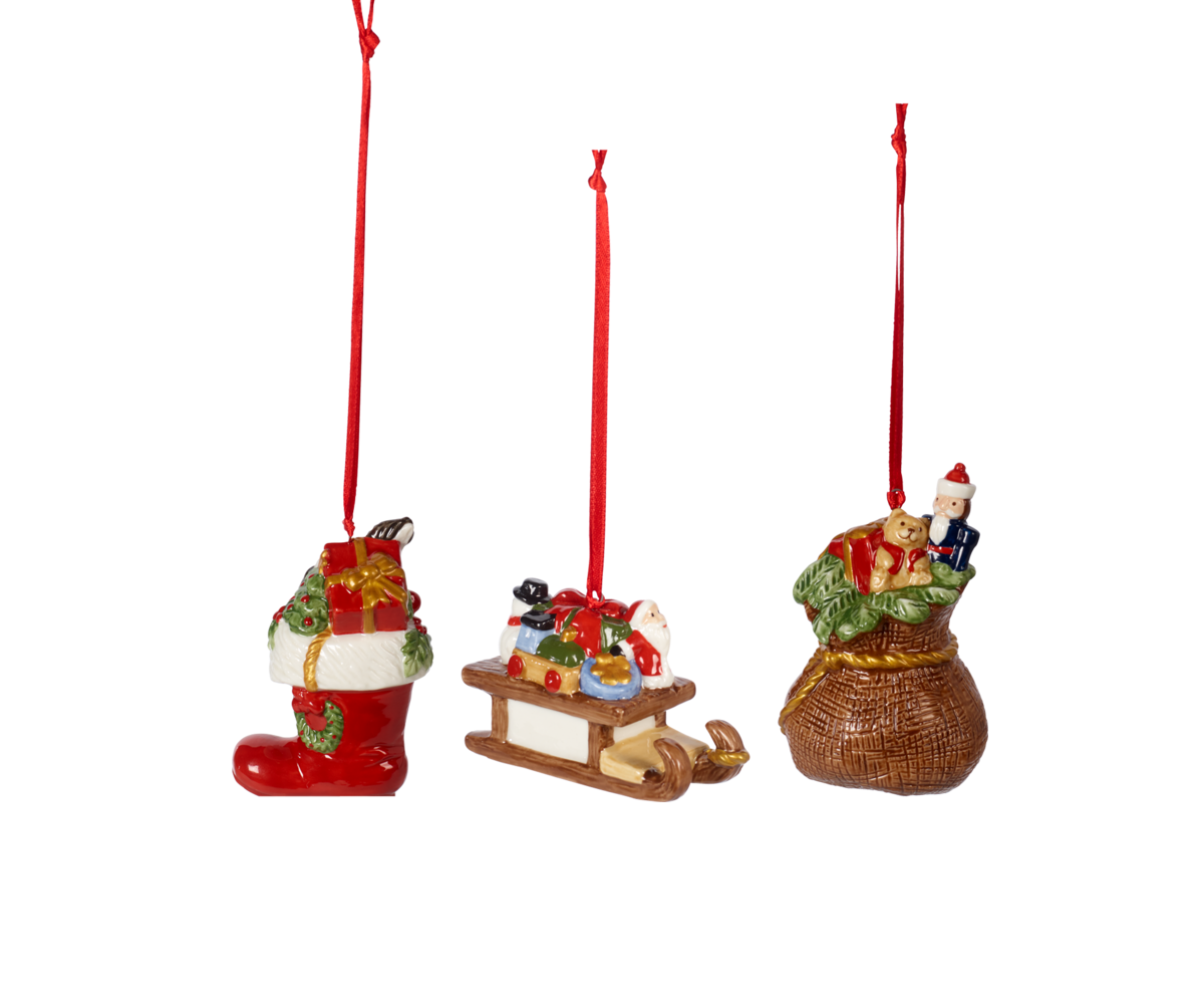 Nowoczesny zawieszki Prezenty 3 el. – Villeroy&Boch – Nostalgic Ornaments – zbliżenie detalu