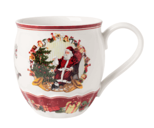 Klasyczny kubek Jumbo Św. Mikołaj 0,38 l – Villeroy&Boch – Toy's Fantasy – zbliżenie detalu