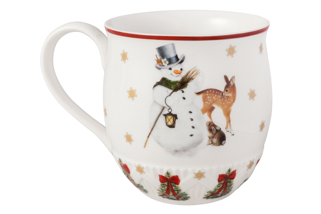 Klasyczny kubek lepimy bałwana 0,45 l – Villeroy&Boch – Toy's Fantasy – zbliżenie detalu