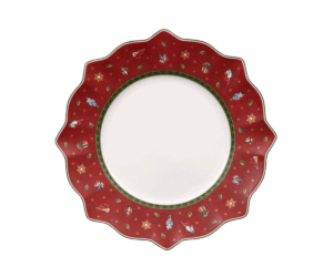Nowoczesny talerz obiadowy czerwony 29 cm – Villeroy&Boch – Toy's Delight – prezentacja wykończenia