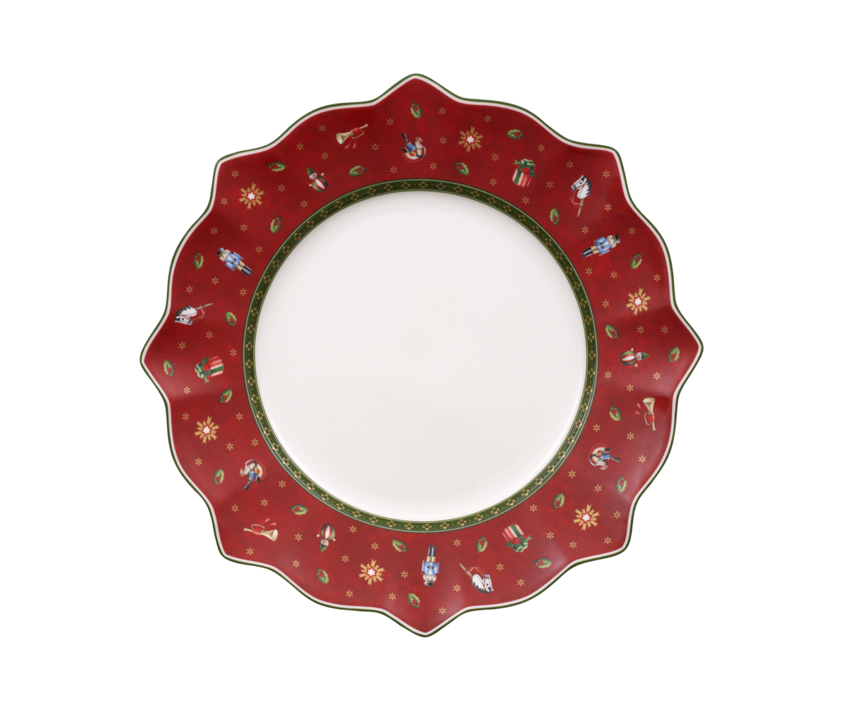 Nowoczesny talerz obiadowy czerwony 29 cm – Villeroy&Boch – Toy's Delight – prezentacja wykończenia