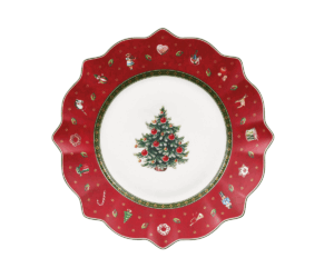 Klasyczny talerz sałatkowy czerwony 24 cm – Villeroy&Boch – Toy's Delight – zbliżenie detalu