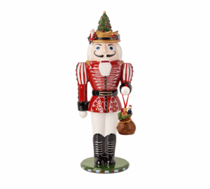 Nowoczesny dziadek do orzechów 36 cm – Villeroy&Boch – Christmas Toys Memory – zbliżenie detalu