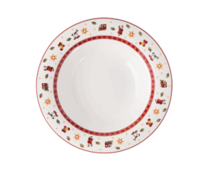 Klasyczny talerz głęboki biały 23 cm – Villeroy&Boch – Toy's Delight Specials – zbliżenie detalu