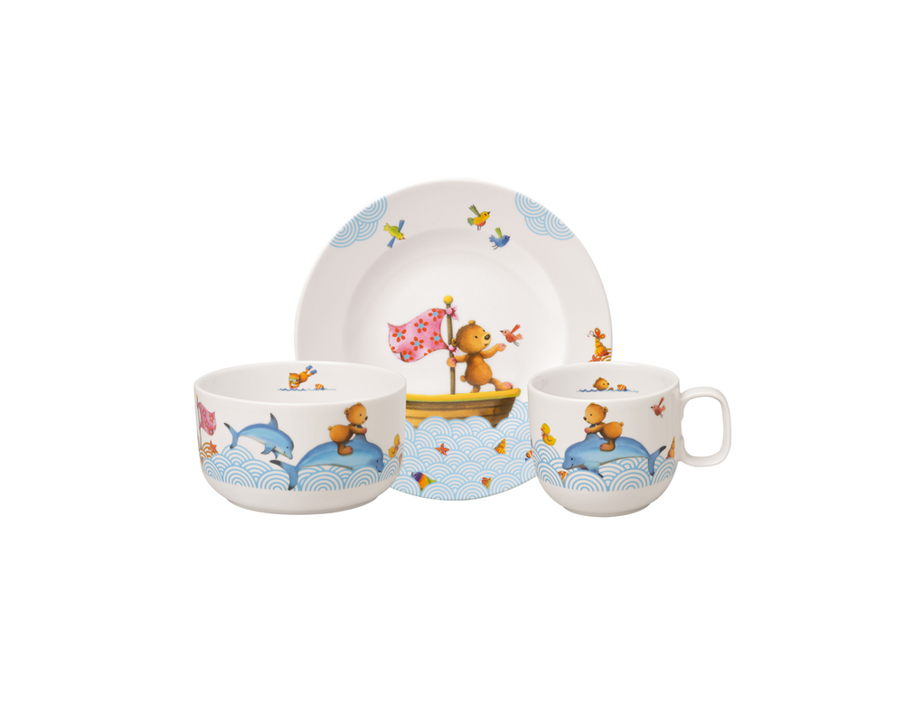 Elegancki zestaw dla dzieci 3 el. – Villeroy&Boch – Happy as a Bear – główne ujęcie produktu