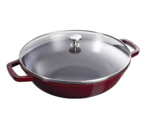 Staub - Petit Wok - Wok żeliwny z pokrywką 30 cm grenadyna