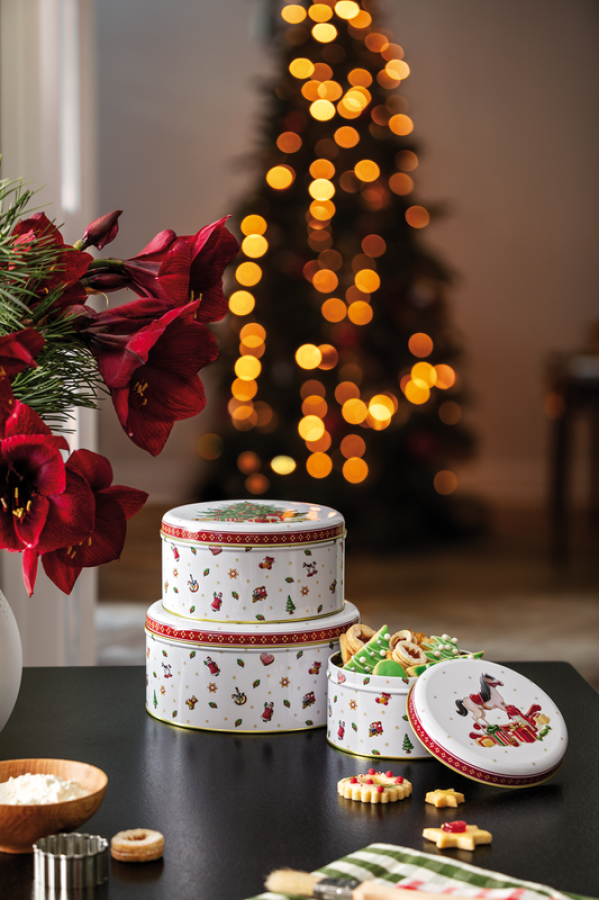 Nowoczesny zestaw pojemników na ciastka 3 el. – Villeroy&Boch – Winter Collage Accessoires – dodatkowe ujęcie produktu