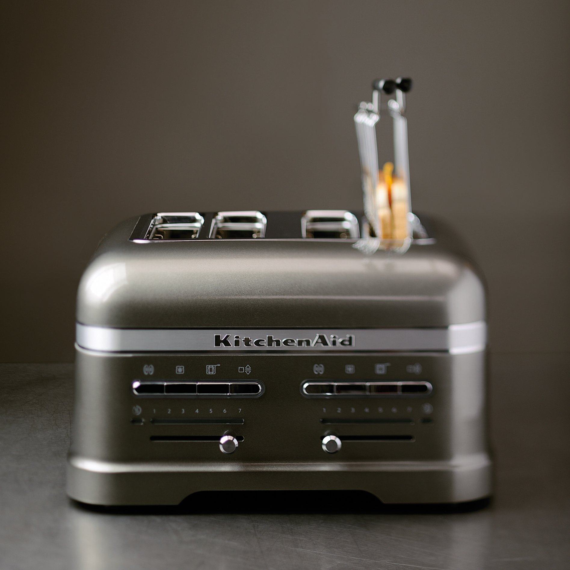KitchenAid - Toster Artisan na 4 kromki srebrzystopopielaty