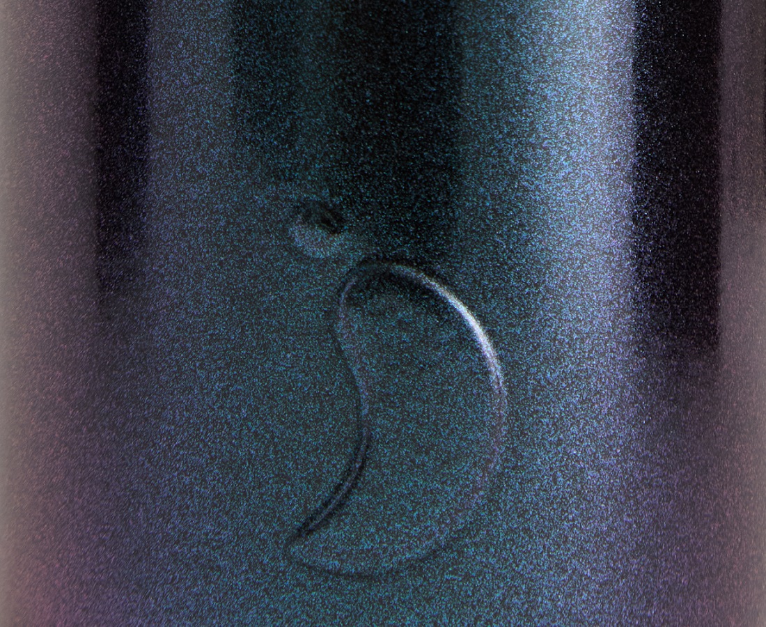 Nowoczesna butelka termiczna 500 ml, galaxy – Chilly's – Series 2 – zbliżenie detalu