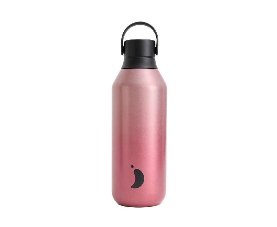 Elegancka butelka termiczna 500 ml, różowa glina – Chilly's – Series 2 – główne ujęcie produktu