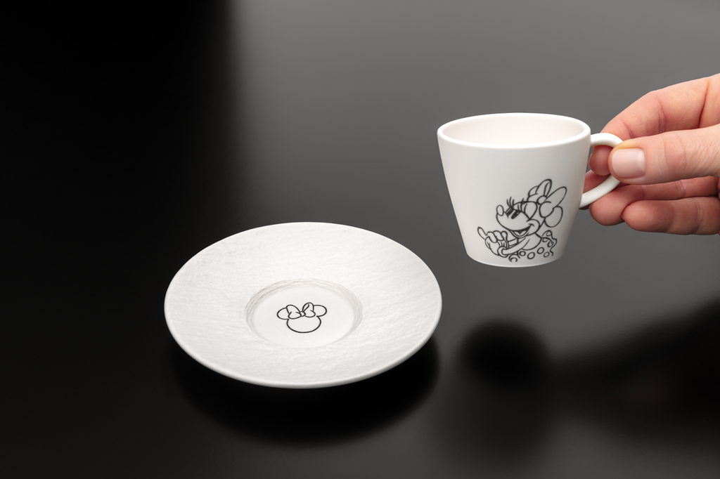 Villeroy&Boch - Manufacture Blanc Mickey Mouse - Spodek do filiżanki do espresso 12cm - obrazek 2