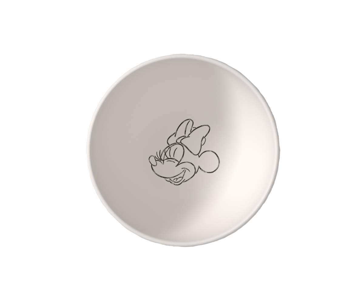 Elegancka miska 0,65 l – Villeroy&Boch – Manufacture Blanc Mickey Mouse – główne ujęcie produktu