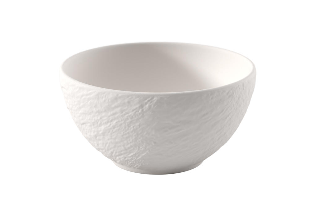 Subtelna miska 0,65 l – Villeroy&Boch – Manufacture Blanc Mickey Mouse – zbliżenie detalu