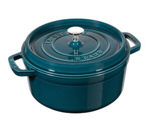 Staub - Cocotte - Brytfanna Żeliwna 26 cm morski okrągła