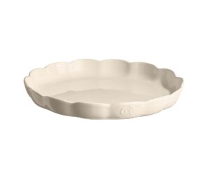 Emile Henry - Naczynie do tarty Madeleine 31 cm - kremowe