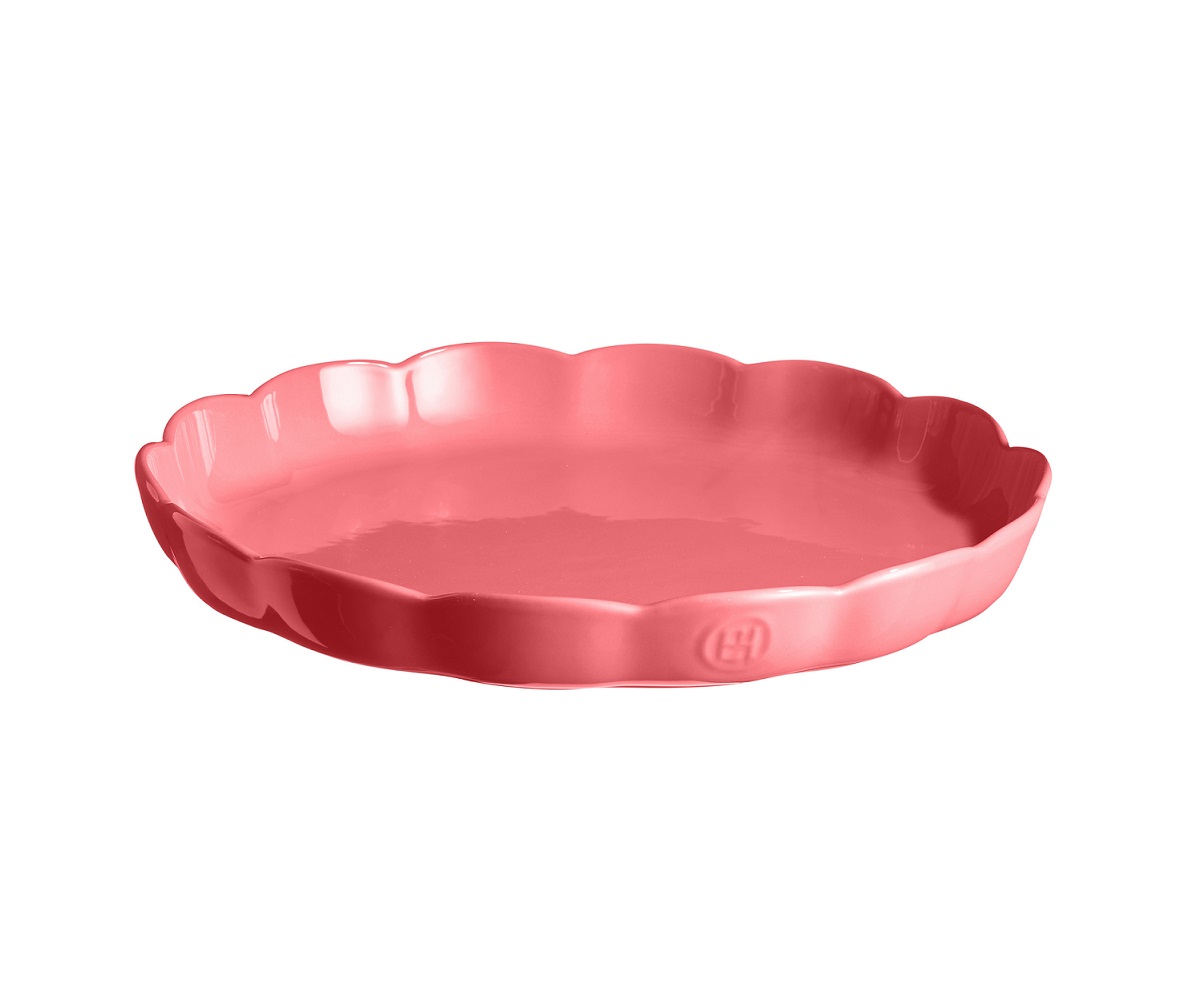 Emile Henry - Naczynie do tarty Madeleine 31 cm - różane