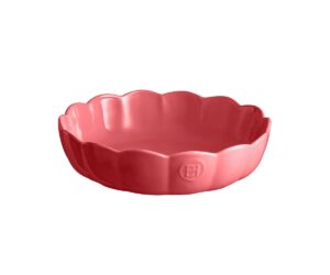 Emile Henry - Okrągłe naczynie do zapiekania Madeleine 26 cm - różane