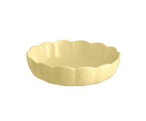 Emile Henry - Okrągłe naczynie do zapiekania Madeleine 26 cm - waniliowe